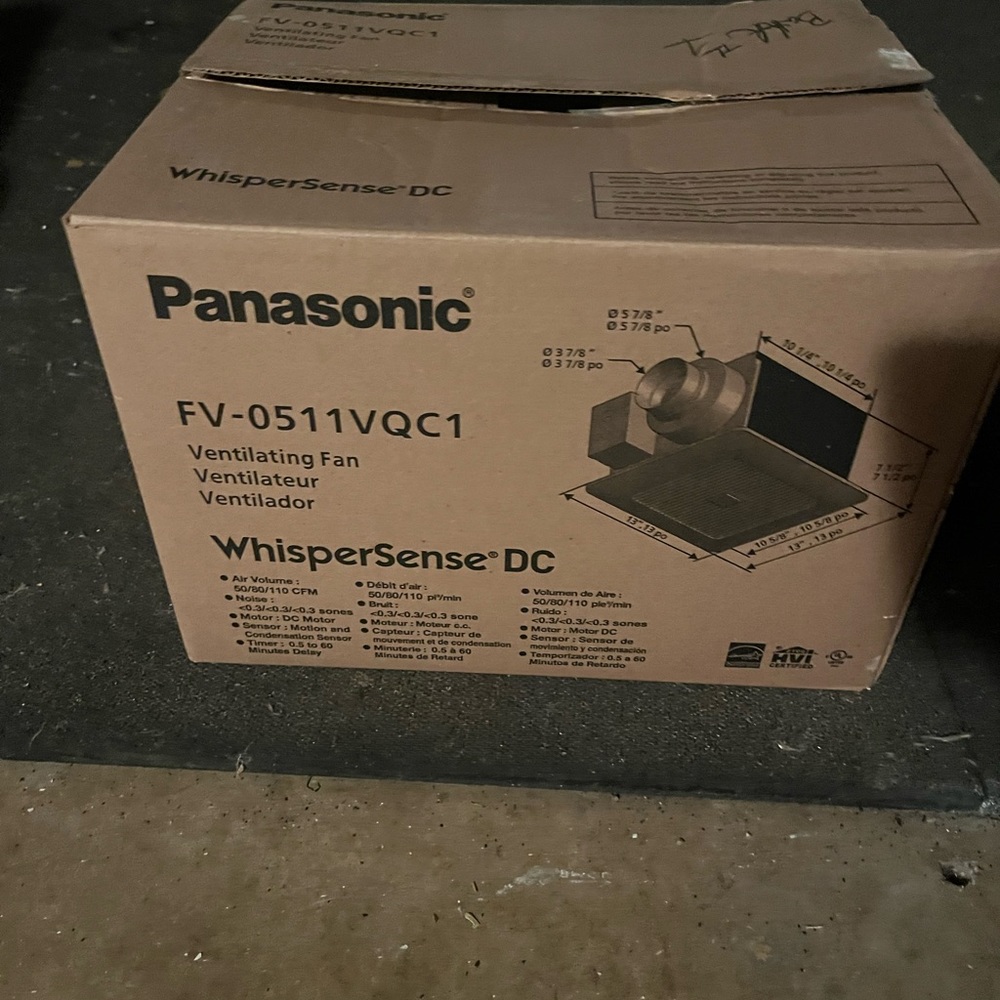 Selling a brand new super quiet bathroom fan.